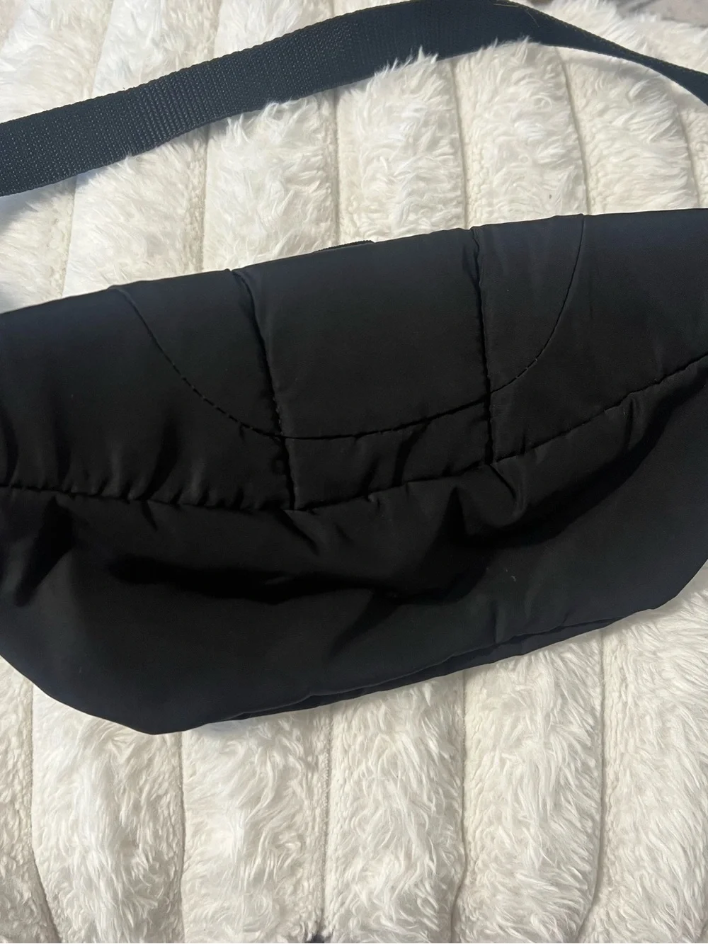 adidas Black Sling/Fanny Pack with White Logo